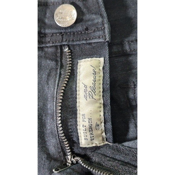 Original Penguin Women's Jeans Size 14 Mid-Rise Straight Leg Black Denim - Picture 5 of 16